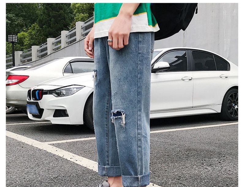 WidoWilder - Wijde jeans met distressed pijpen