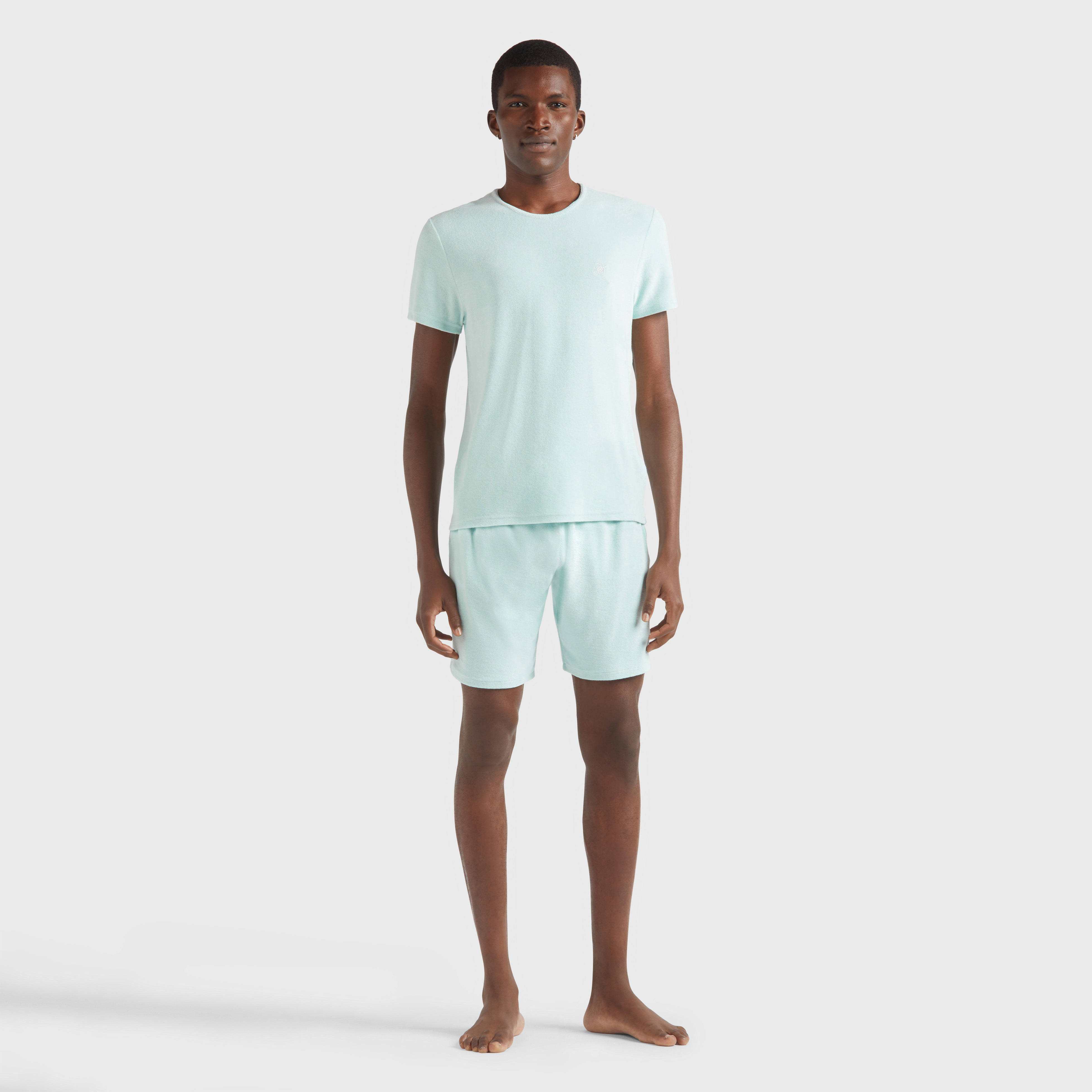 T-shirt col rond en éponge