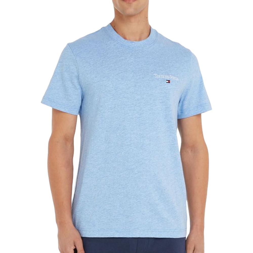 Tommy Hilfiger T-shirt Bleu Homme Tommy Hilfiger Heathered