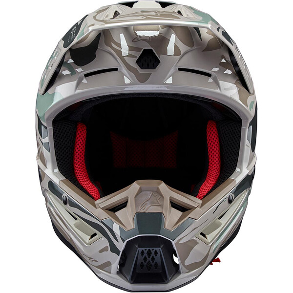 Alpinestars - Casque S-M5 Mineral Gris Clair / Kaki / Brillant