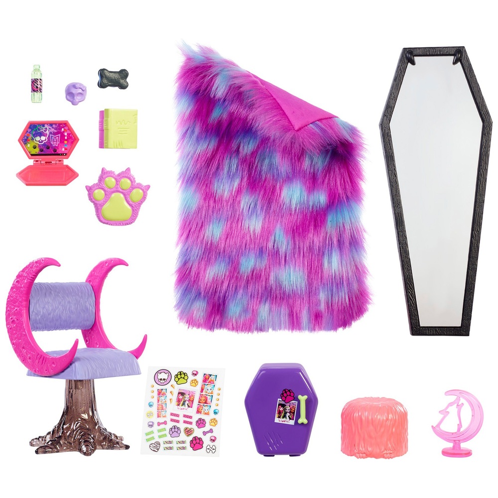 Monster High Clawdeen Wolf Schlafzimmer-Spielset