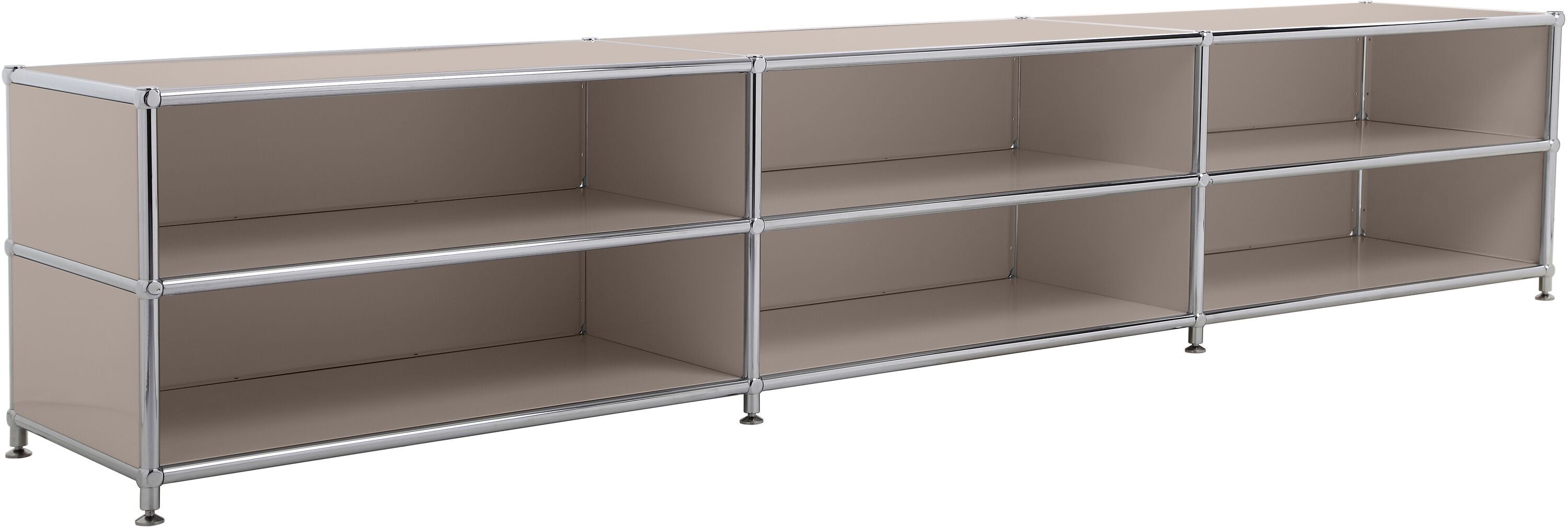 FLEXCUBE Lowboard - Taupe / B: 228.0 cm x T: 40.0 cm x H: 44.0 cm