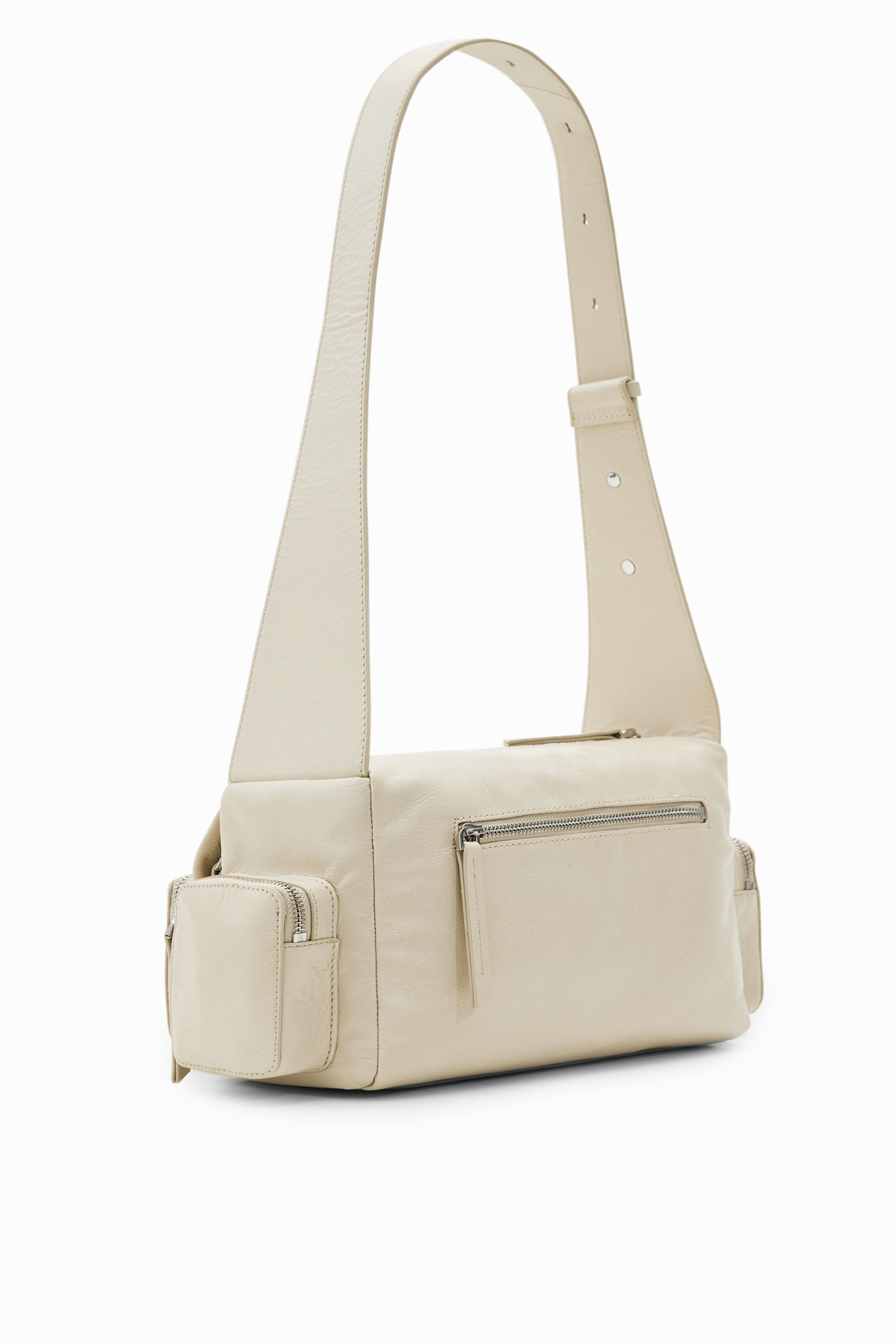 Bolso mediano piel bolsillos