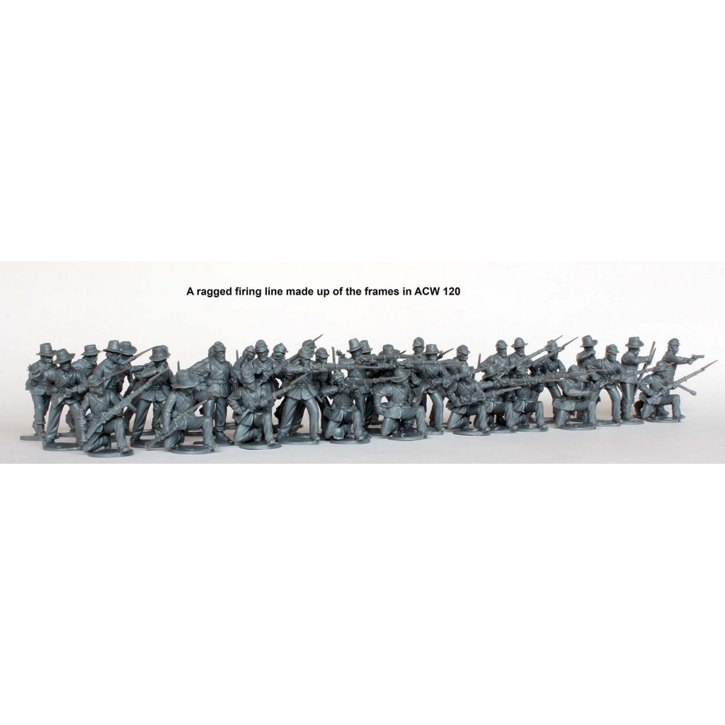American Civil War Union Infantry in sack coats Skirmishing 1861-65