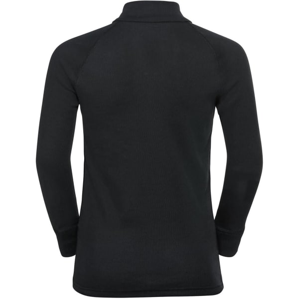 T-shirt thermique ODLO ACTIVE WARM ECO KIDS BL TOP TURTLE NECK L/S HALF ZIP BLACK