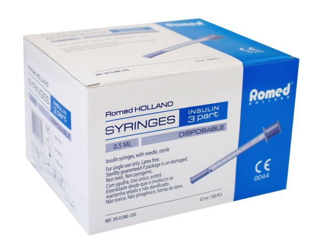 Romed Insulinspritzen U-50 steril 50 I.E. / 0,5 ml