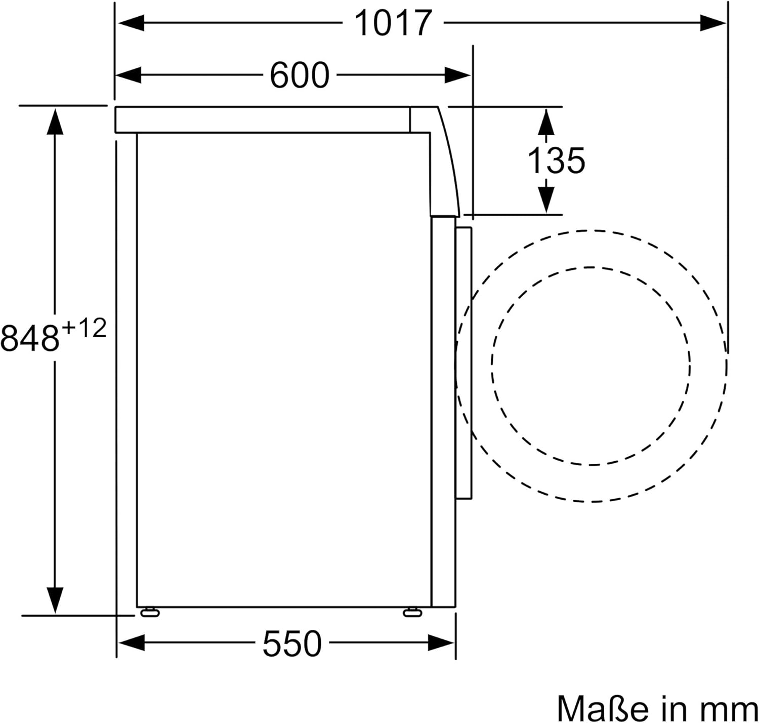 Siemens WM14N123 Waschmaschine iQ300, Frontlader mit 7kg Fassungsvermögen, 1400 UpM, speedPack L, Outdoor-Programm, simpleTouch LED-Display, iQdrive-Motor, Weiß, 60cm