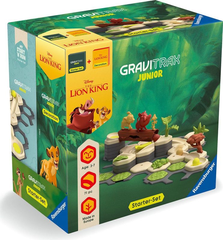 Ravensburger - GraviTrax Junior - Starterset - Lion King -  Inclusief Exclusieve Onderdelen