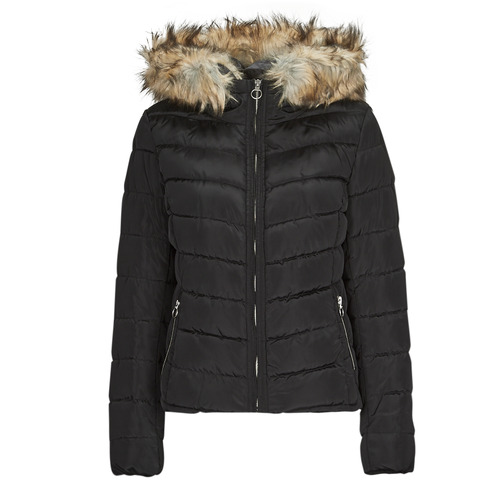 Only - ONLELLAN QUILTED HOOD JACKET CC OTW - Noir