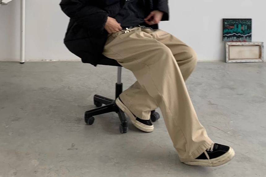 Nightbell - Mid Rise Plain Loose Fit Cargobroek