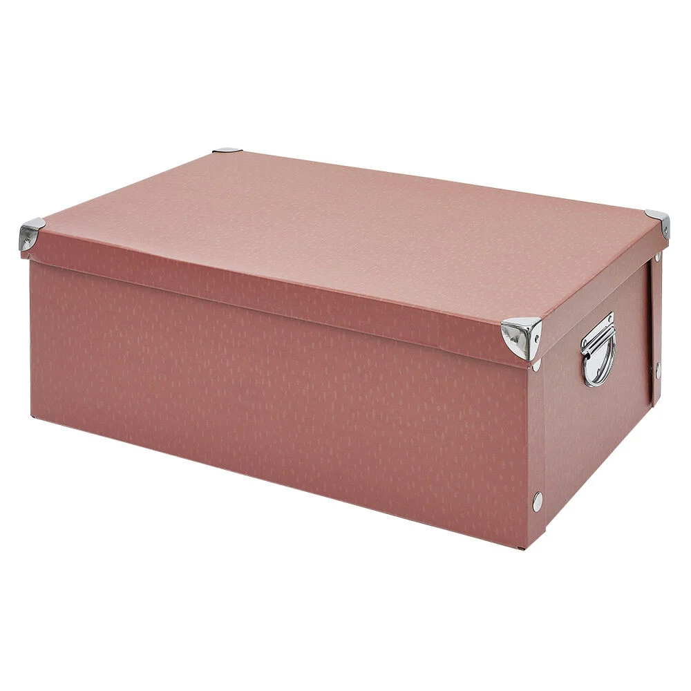 Boîte de rangement en carton  - 51x34xH18,5 cm