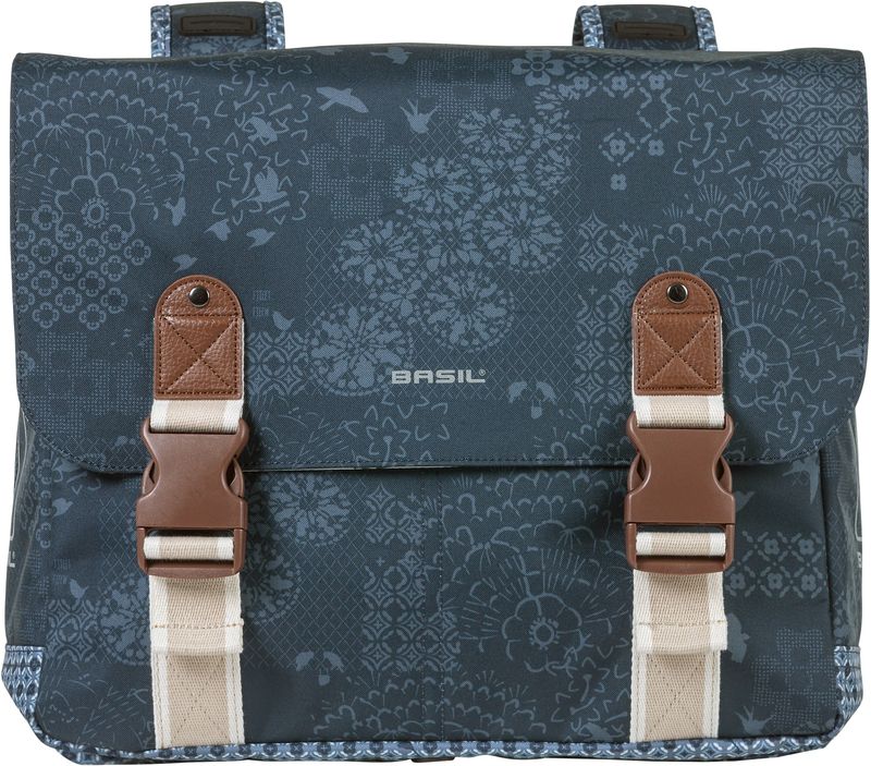 Basil Bohème Dubbele Fietstas - Blauw - 35 Liter
