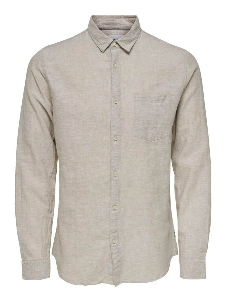 ONLY & Sons  Caiden Solid Linen Shirt