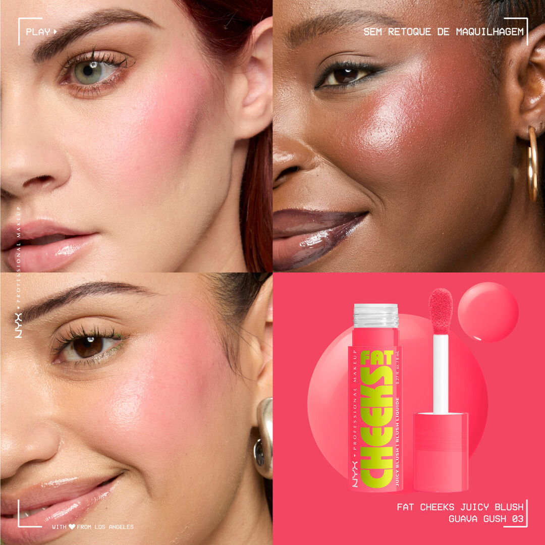 NYX Professional Makeup  Fat Cheeks - Blush Liquido