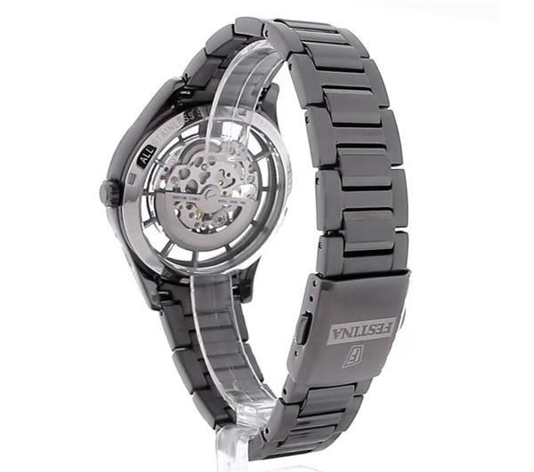 Festina Mens Festina Black Automatic Skeleton Watch