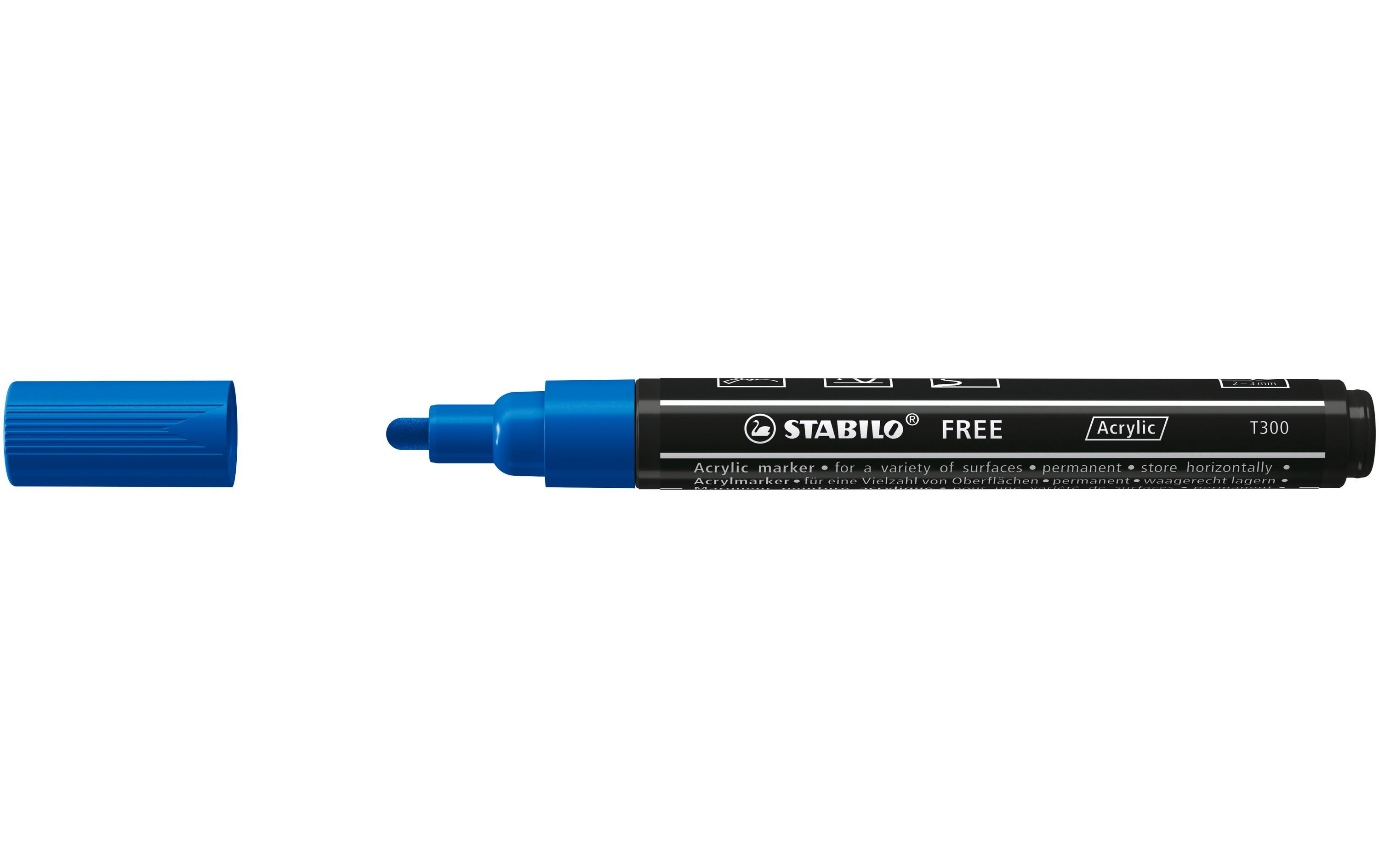 Acrylmarker Free Acrylic T300 DunkelblauMarker mit pigmentierter, wasserbasierter Tinte