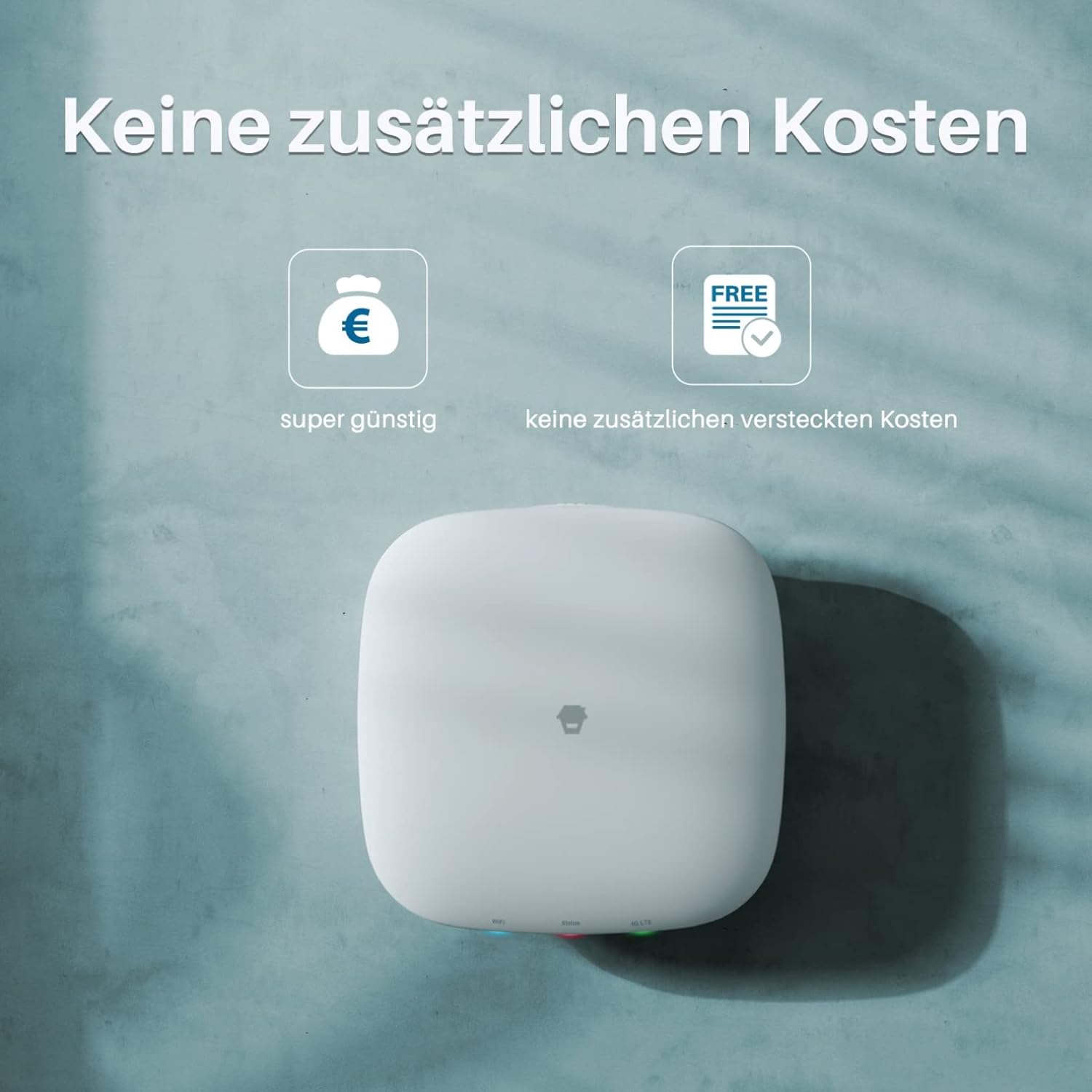 Chuango LTE-400 - WiFi + 4G Alarm System, kabelloses Haussicherheitssystem mit Basisstation, 93 db, 2 Tür-/ Fenstersensoren, haustiersicherem Bewegungsmelder und 2 handlichen Fernbedienungen