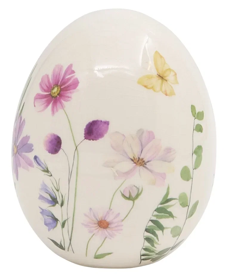 Dekorasjonsegg Floriana Høyde 12 cm