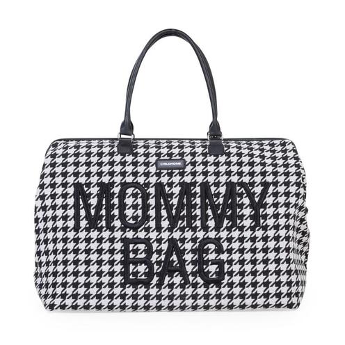 Sac à Langer Mommy Bag Pied de poule Noir - CHILDHOME