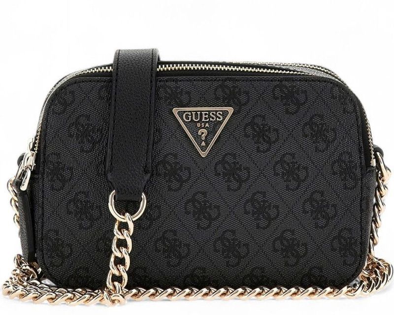 GUESS - Noelle II - Schoudertas - Coal Logo - 100% Polyurethaan