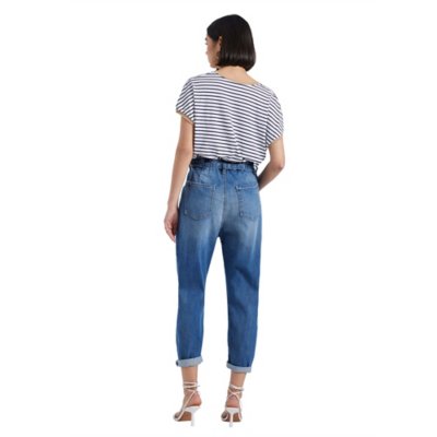 Jean femme Denim Paperbag PLEASE