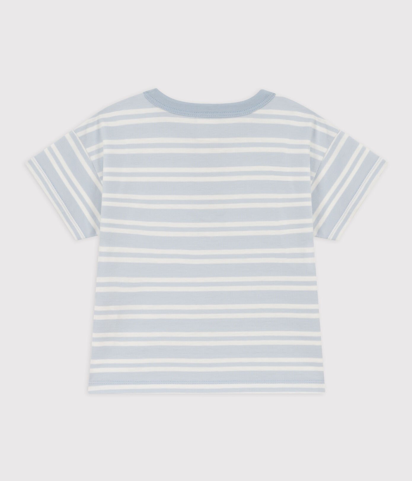 Tee-shirt manches courtes bébé en jersey rayé