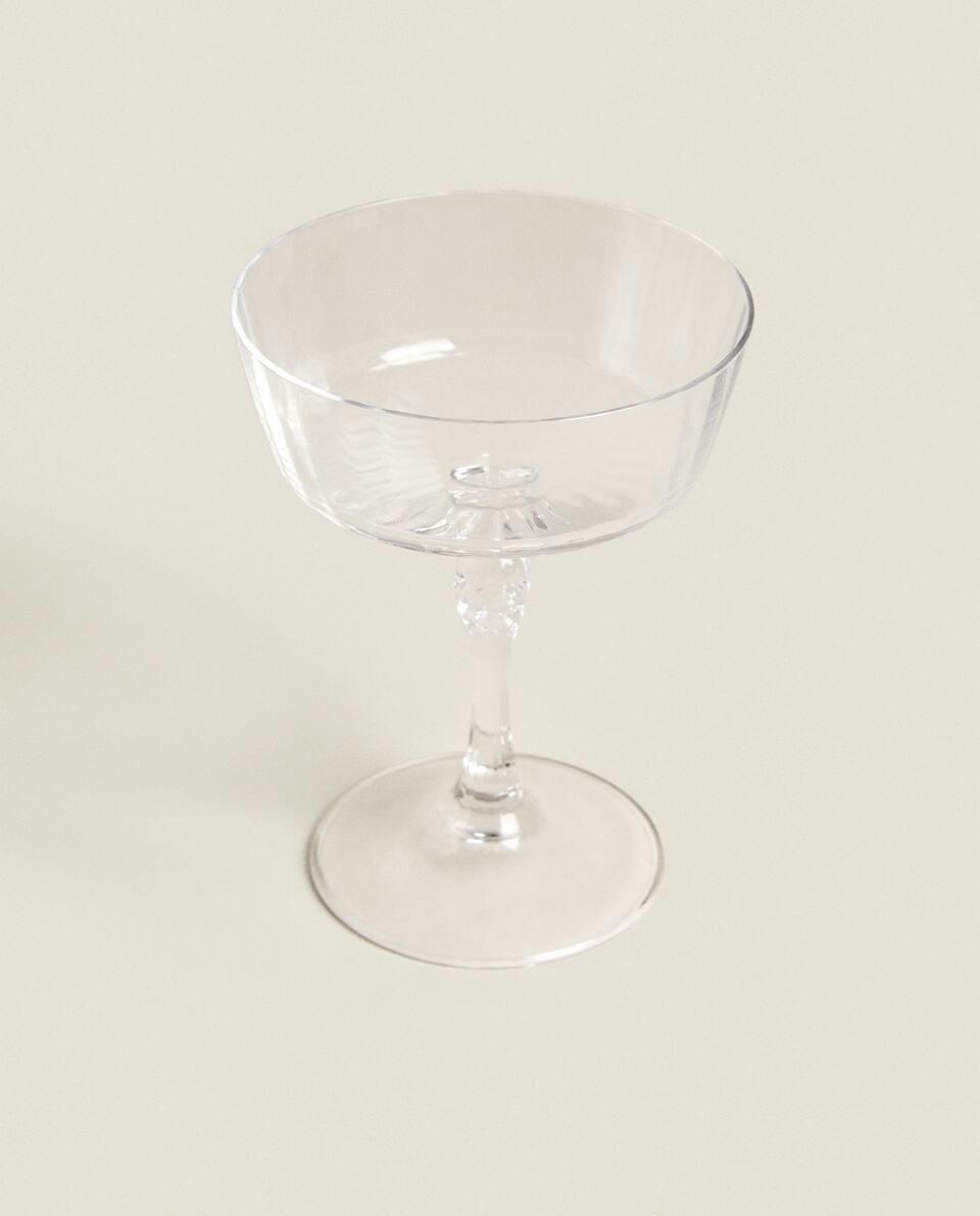 TAÇA DE COQUETEL FACETADA