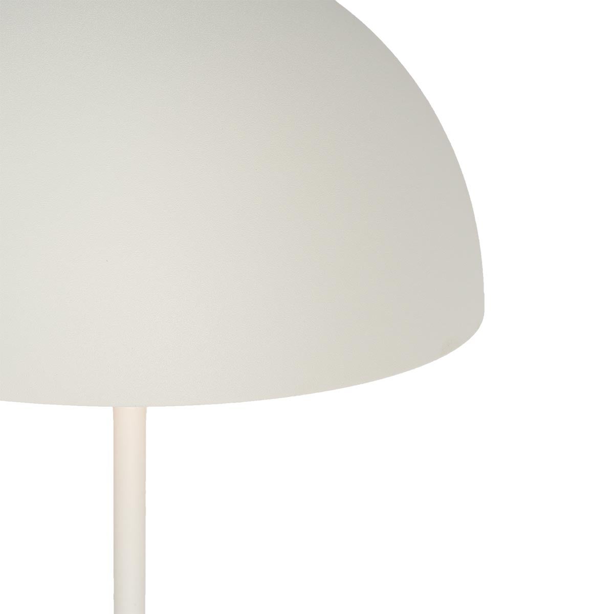 QAZQA - Moderne staande buitenlamp | Staande lamp | Vloerlamp | Lamp | Licht, wit, oplaadbaar, 3-traps dimbaar - Keira Touch-functie dimmer | Dimbaar | Buitenverlichting - Kunststof, rond - I (nic)
