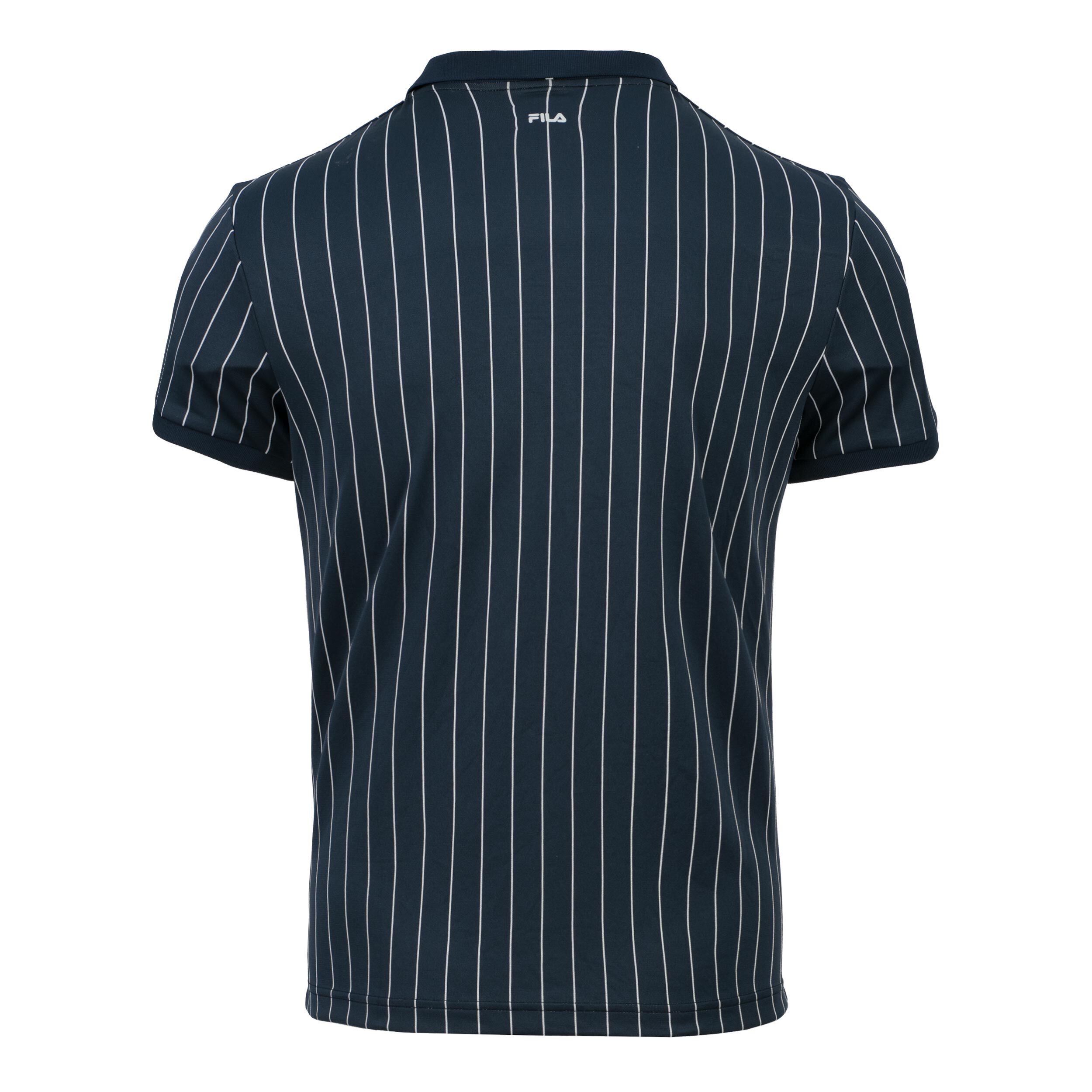 Fila Stripes Polo Hommes - Bleu Foncé , Blanc
