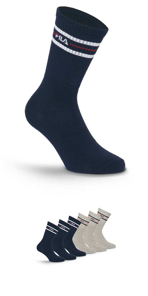 Fila Socken »UNISEX LIFESTYLE PLAIN SOCKS« 6 Paar tlg. mit eingestricktem Logo