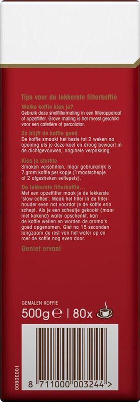 Douwe Egberts Aroma Rood Filterkoffie - 6 x 500 gram