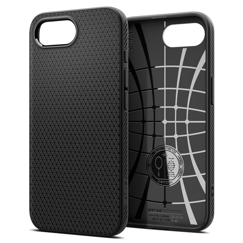 iPhone 16e Liquid Air Case Gummi Hülle (ACS09161) - Schwarz