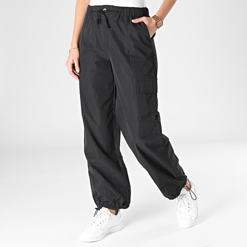 Pantalon Parachute Cargo Femme Celia Noir