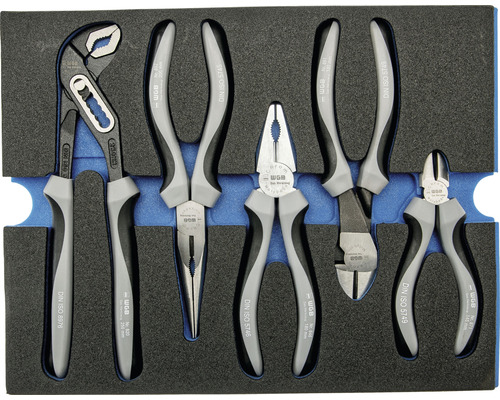 Werkplaatswagen Industrieel 712 x 943 x 466 mm 7 laden - incl. 6 gereedschapsmodules blauw 103-delige set