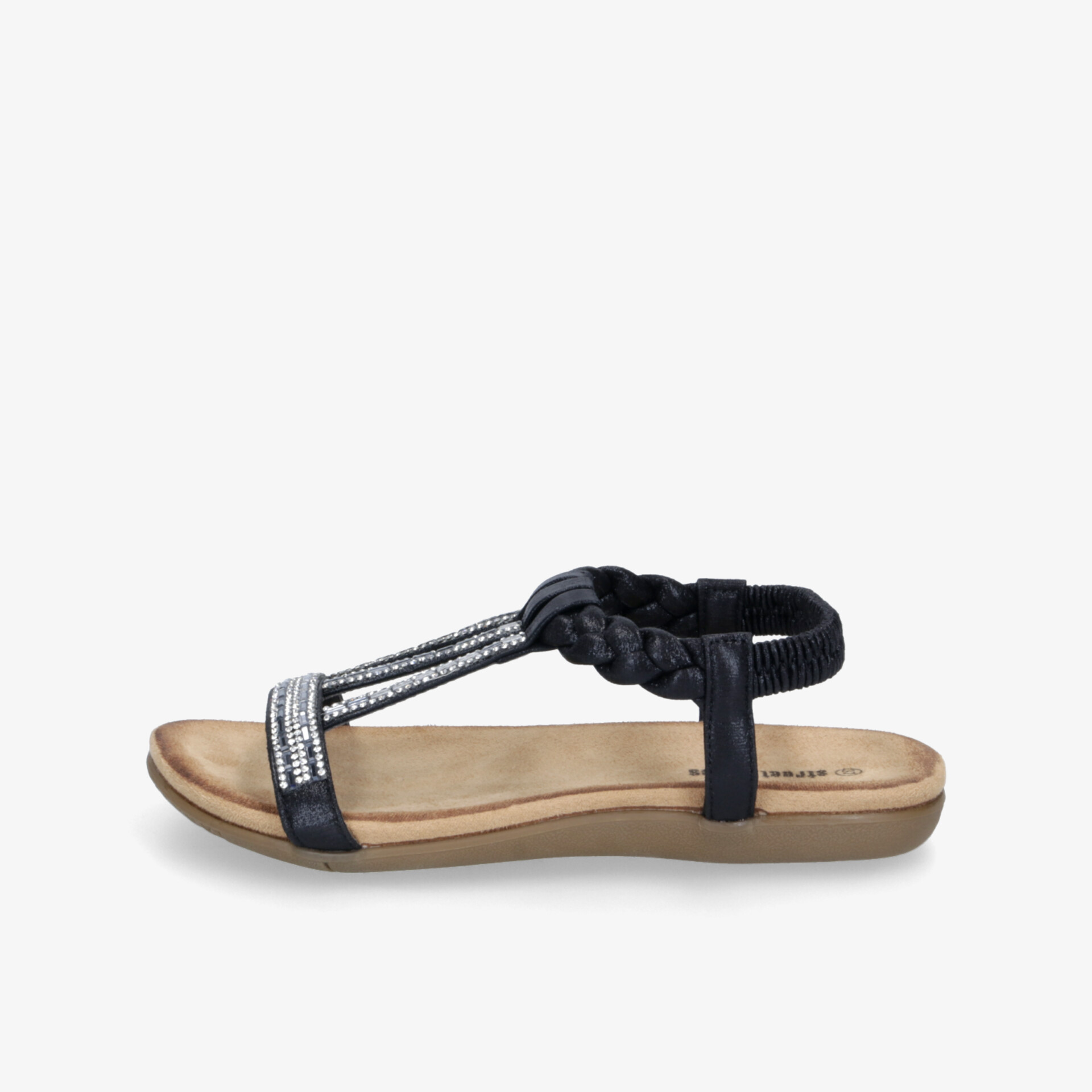 street shoes Damen Riemchensandalen schwarz
