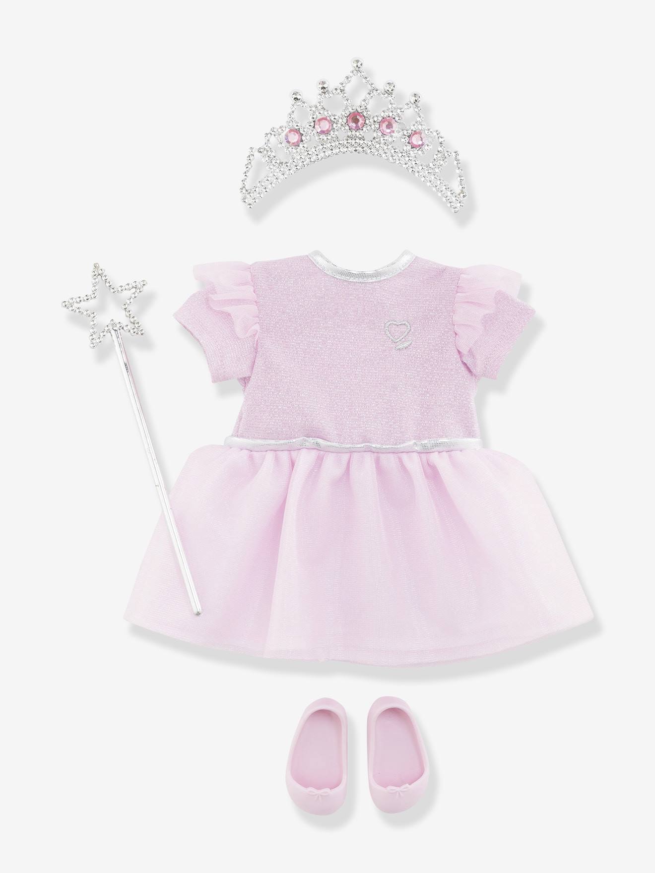 Estojo e acessórios de princesa para boneca de 36 cm