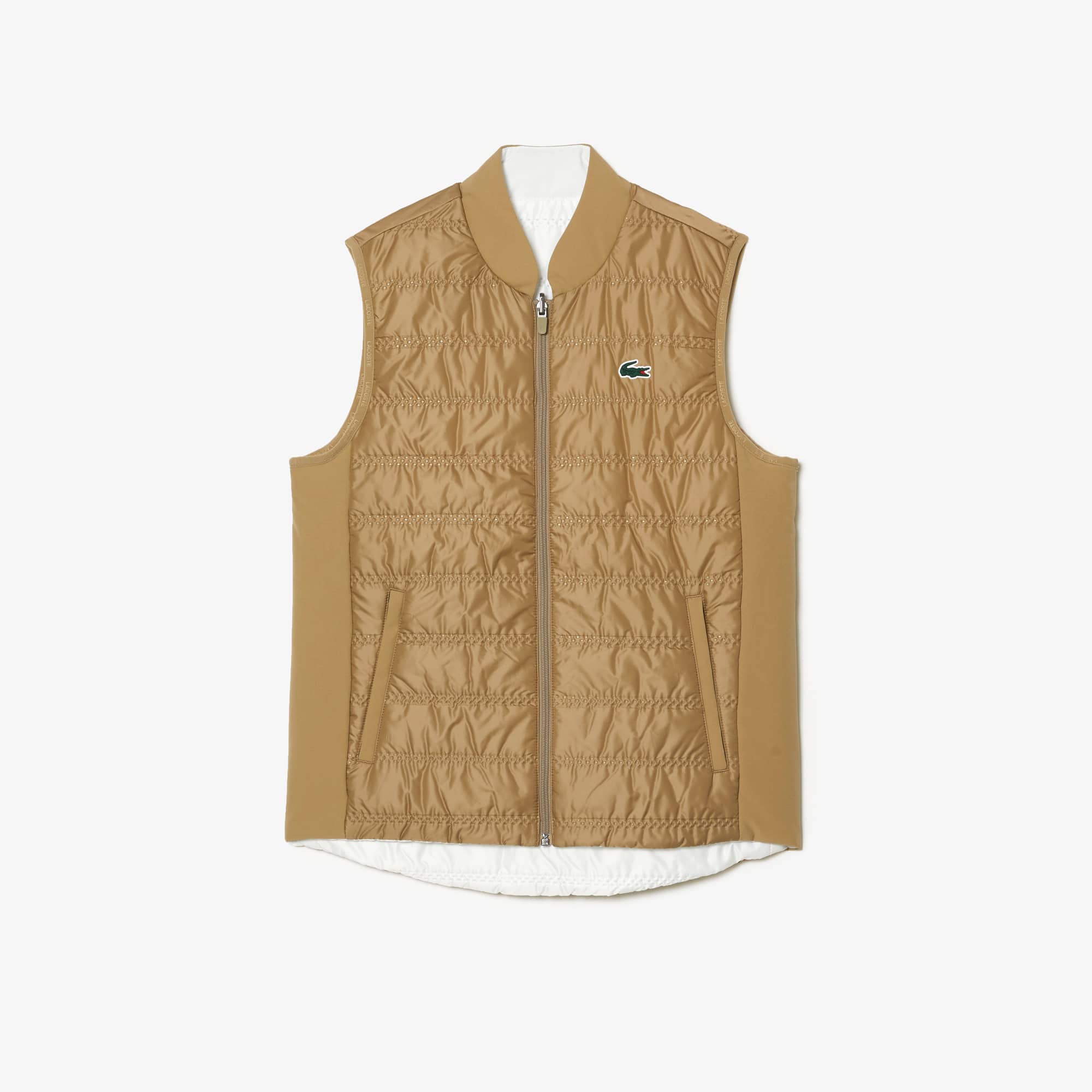 Doudoune sans manche réversible Golf Manteaux & Vestes - Beige - Lacoste - Femme