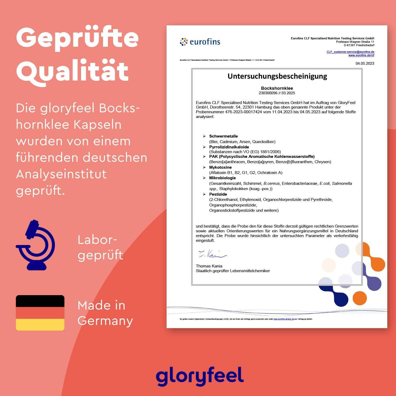 gloryfeel ® Bockshornklee Kapseln aktiviert - Mit Eisen und Vitamin D3