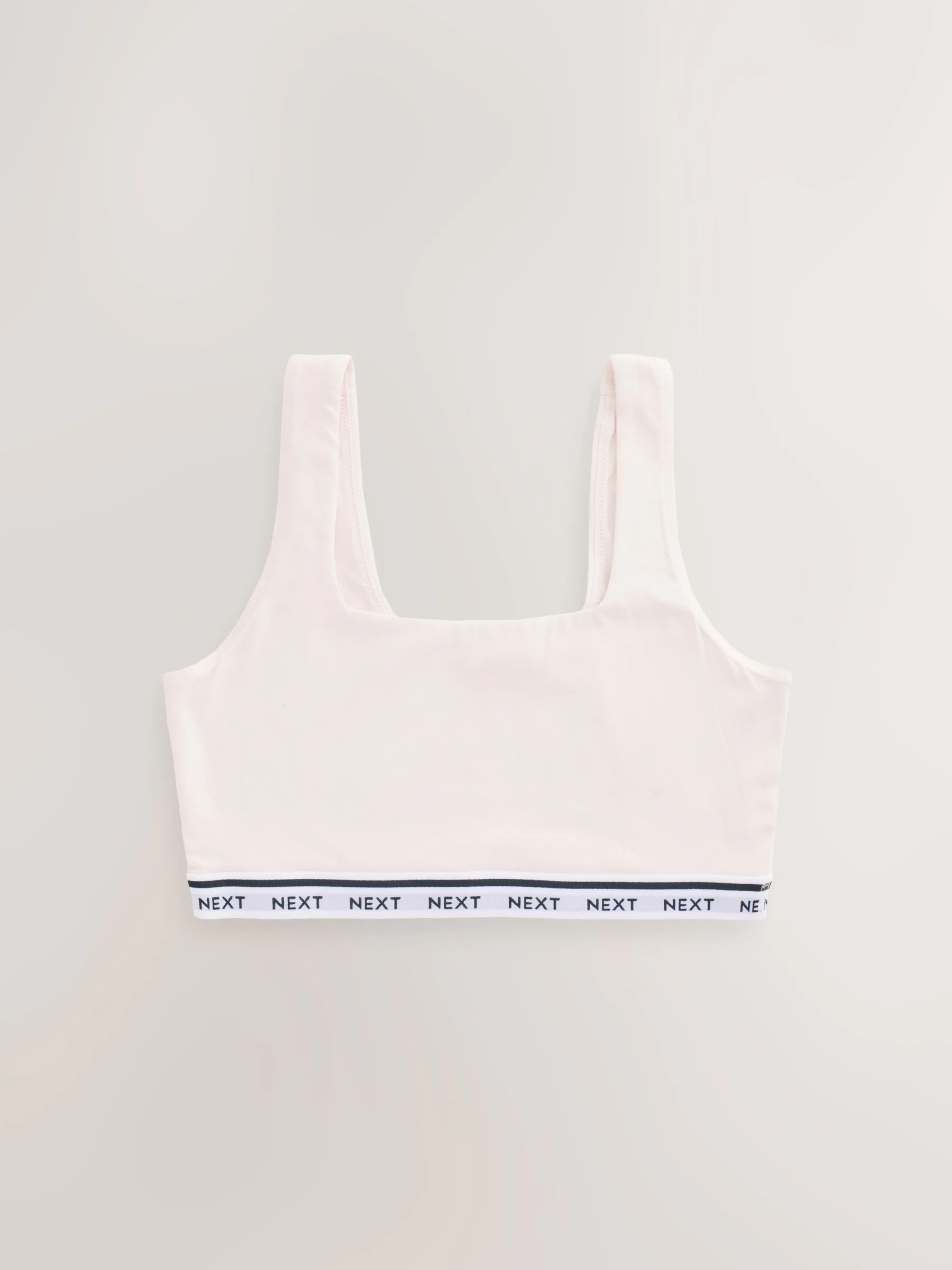 Blauw/crème/bloemenprint - Gewatteerde cropped tops met ultiem comfort