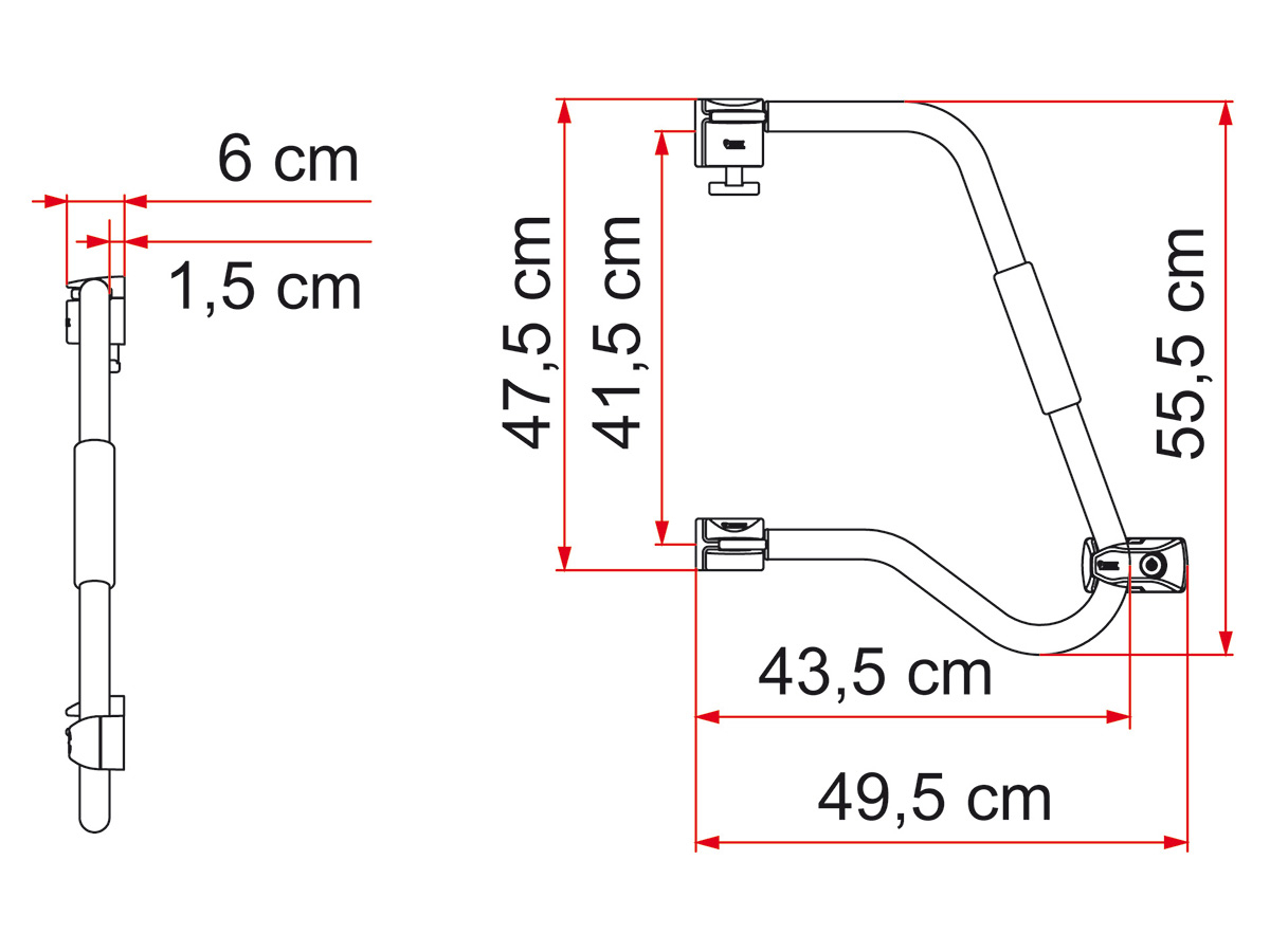 Fiamma Security 46 Pro instapbeugel