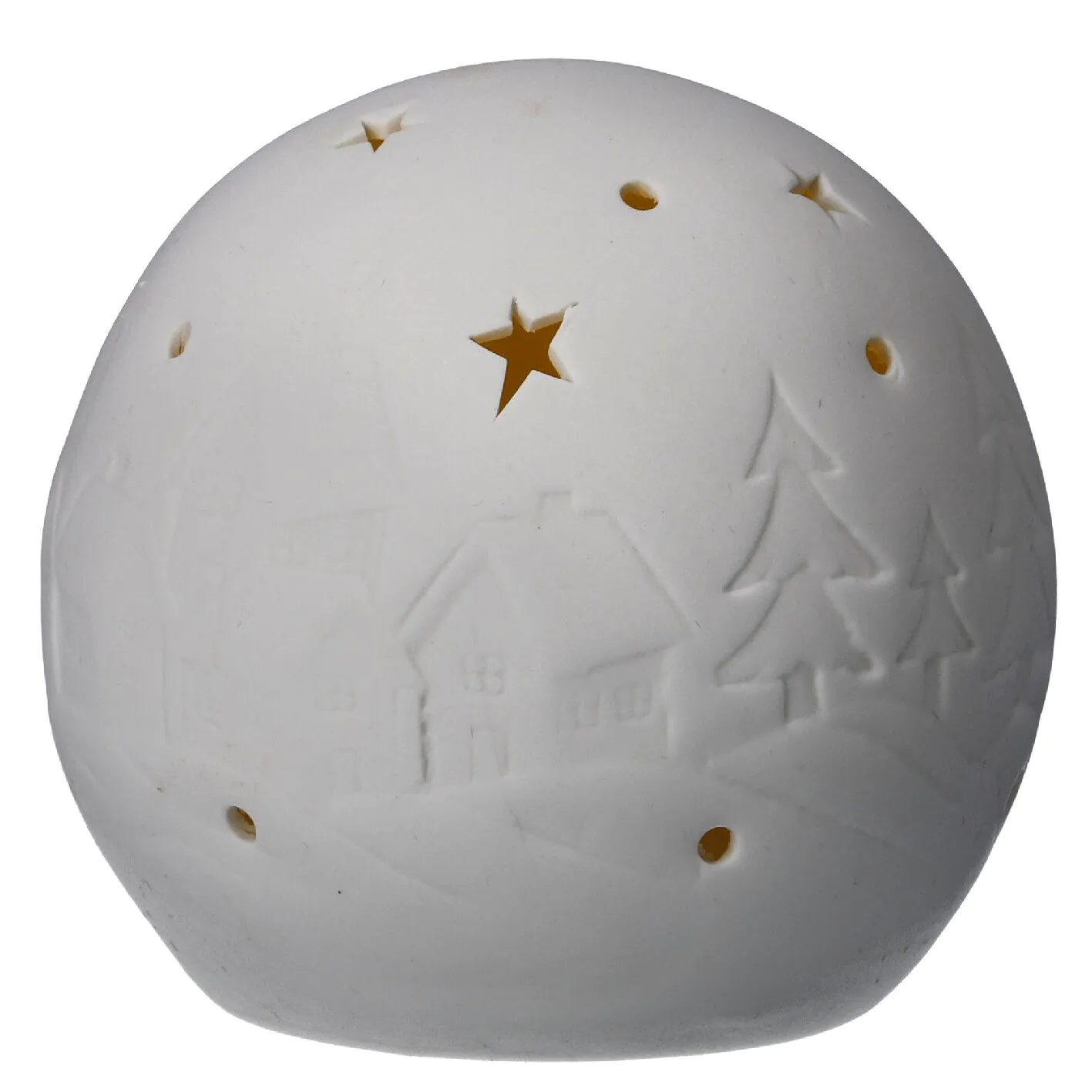 LED Dekokugel Landschaft, Sterne, 10 cm