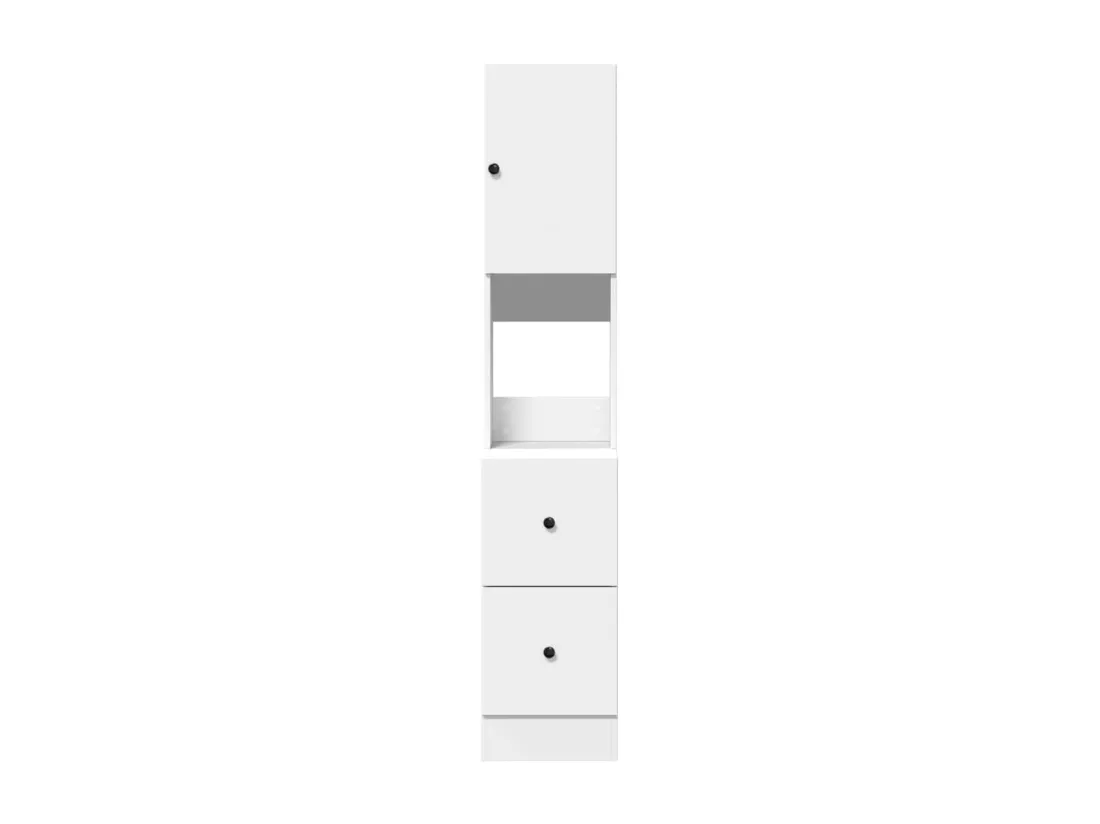 Armoire de cuisine blanc 35x50x180 cm bois d'ingénierie