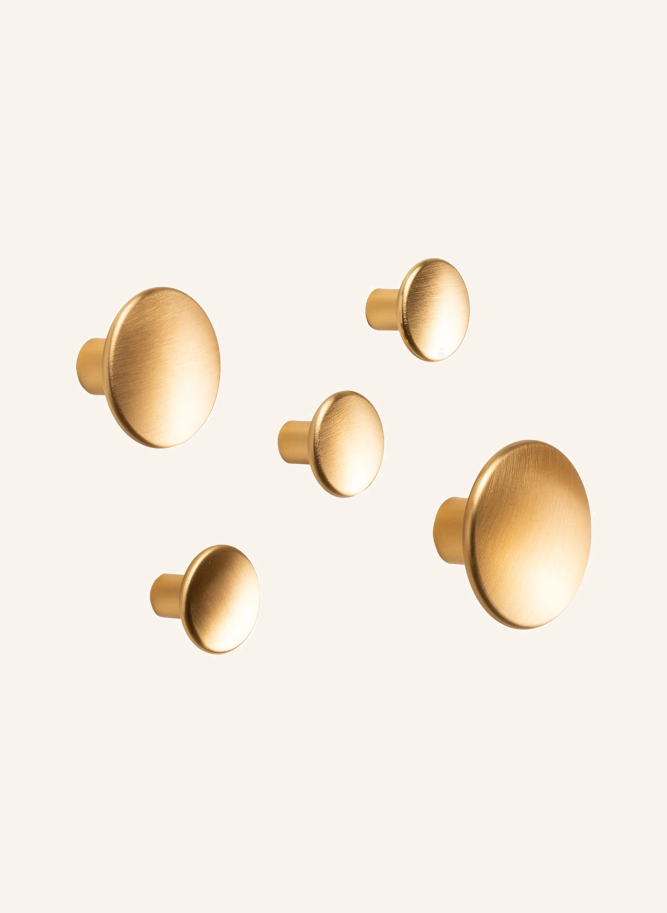 MUUTO 5-tlg. Wandhaken-Set DOTS METAL