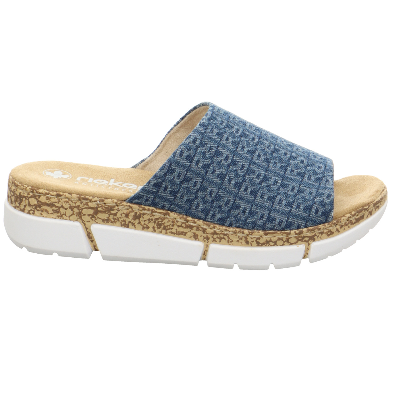 Keilsandale blau