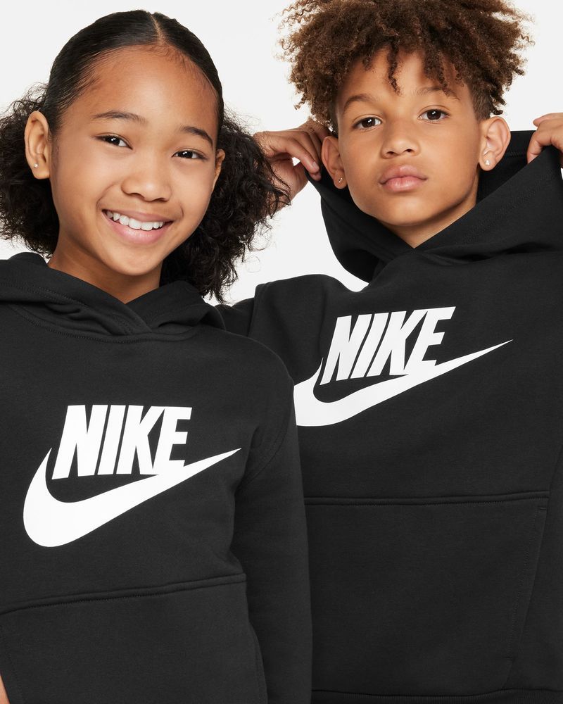 Sweat à capuche Nike Sportswear Club Fleece Noir pour enfant