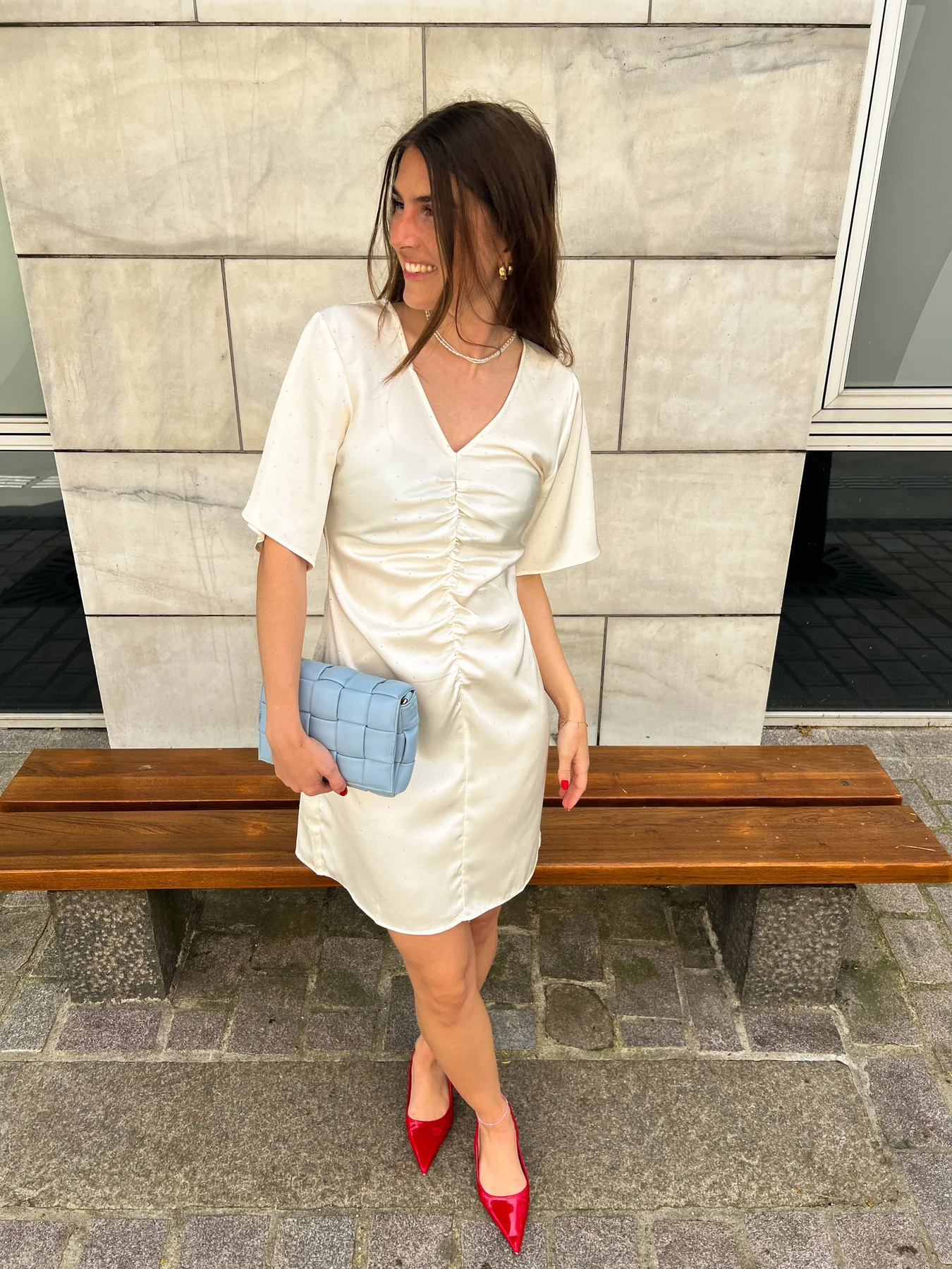 Noella Soli Dress 974 ivory