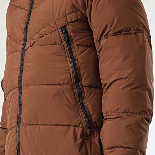 Doudoune Capuche Marron