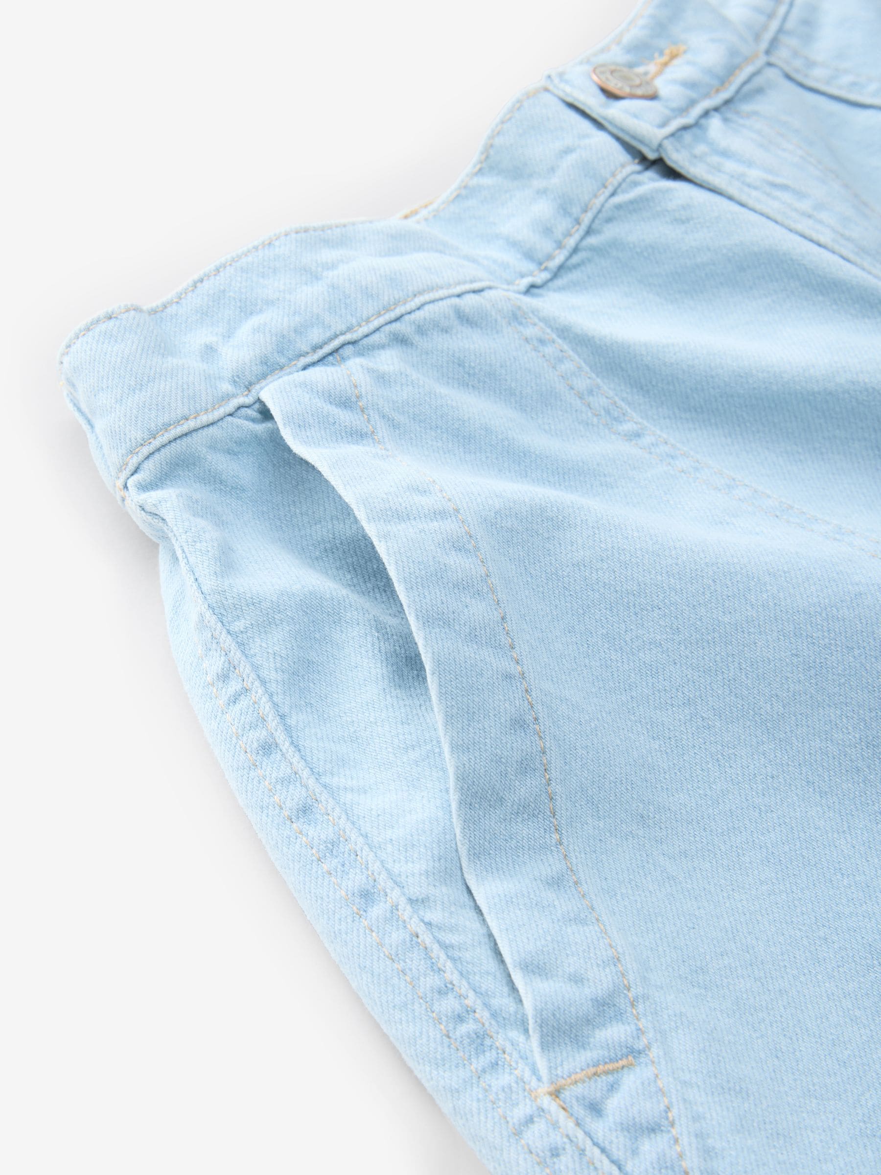Gebleekt - Utility Lichtgewicht 100% katoenen denim shorts