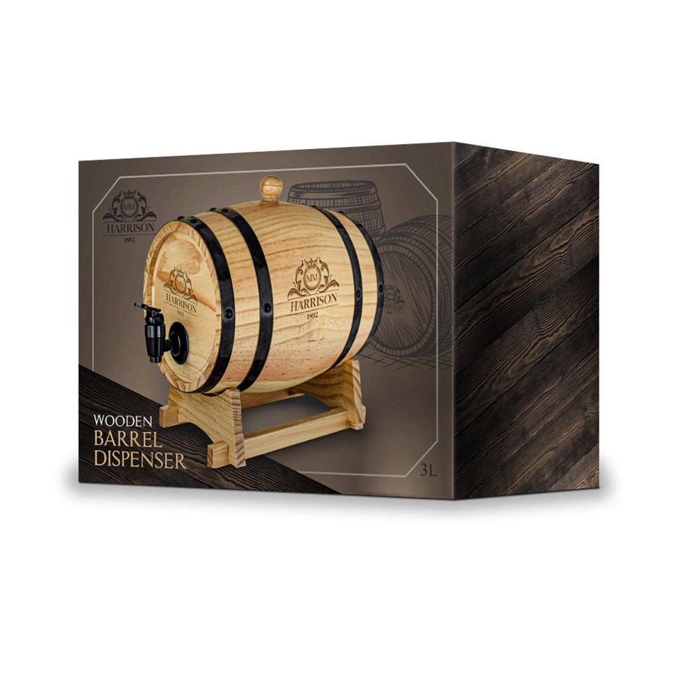 Wooden Barral Dispenser