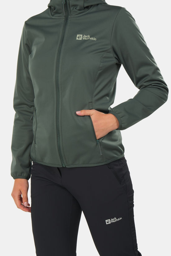 Jack Wolfskin Jack Wolfskin Windhain Hoody Softshell Jas Dames
